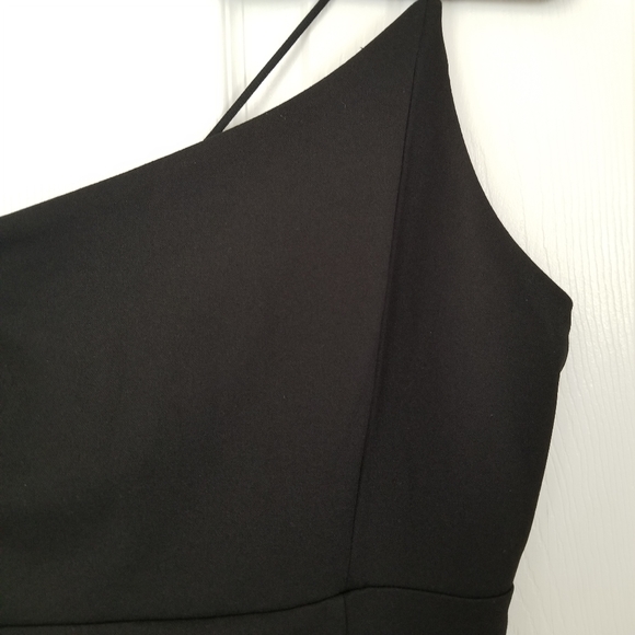 Fashion Nova asymmetrical one shoulder strap midi dress - Picture 9 of 11